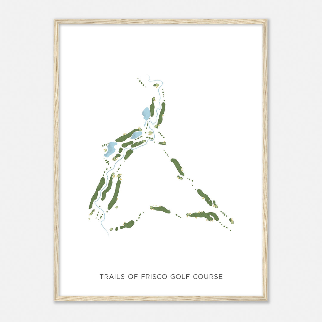 Print of Trails Of Frisco Golf Course Modern Map