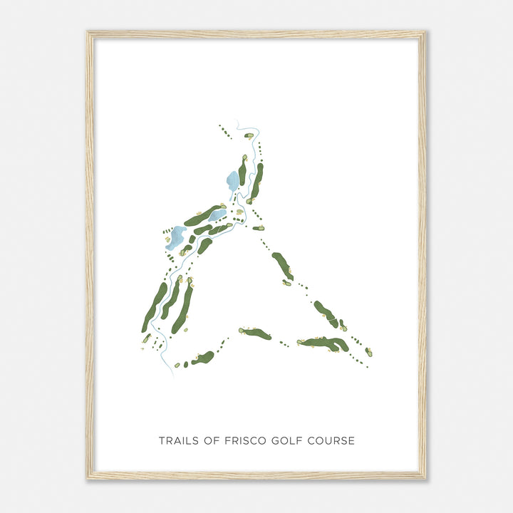 Print of Trails Of Frisco Golf Course Modern Map