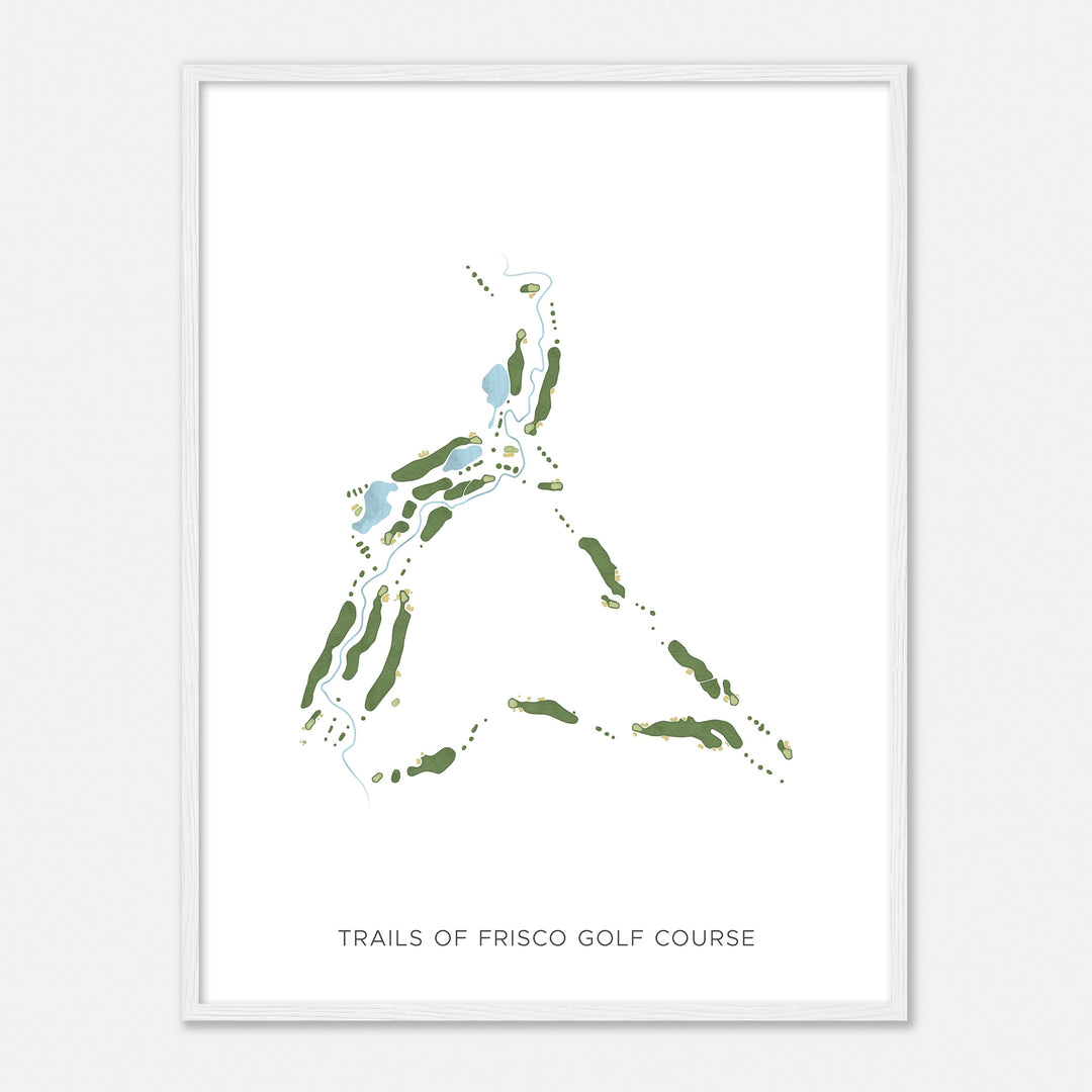 Print of Trails Of Frisco Golf Course Modern Map