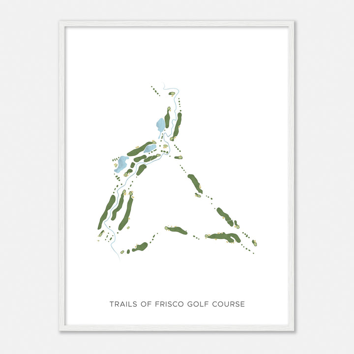 Print of Trails Of Frisco Golf Course Modern Map