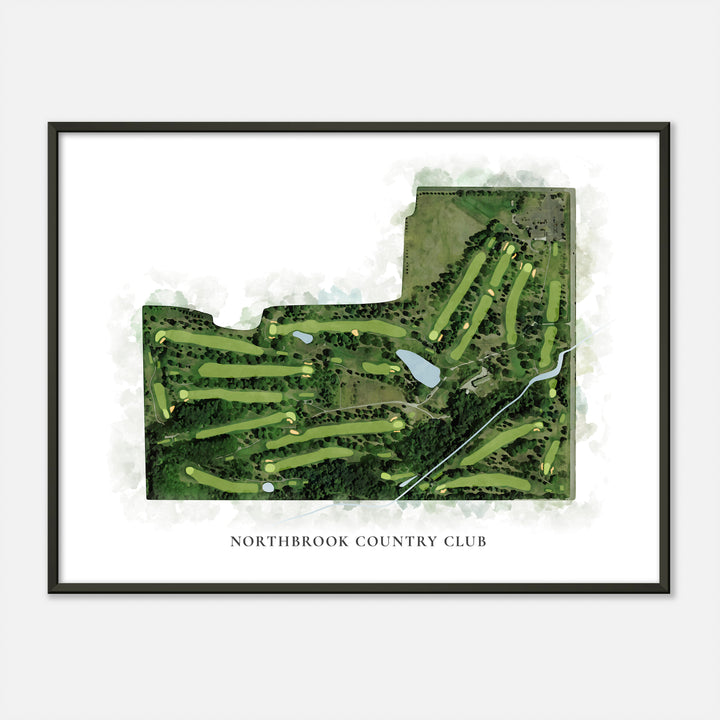 Print of Northbrook Country Club Classic Map