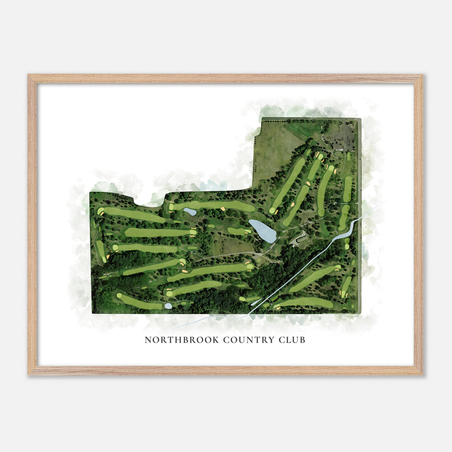 Print of Northbrook Country Club Classic Map