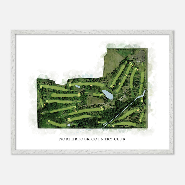 Print of Northbrook Country Club Classic Map