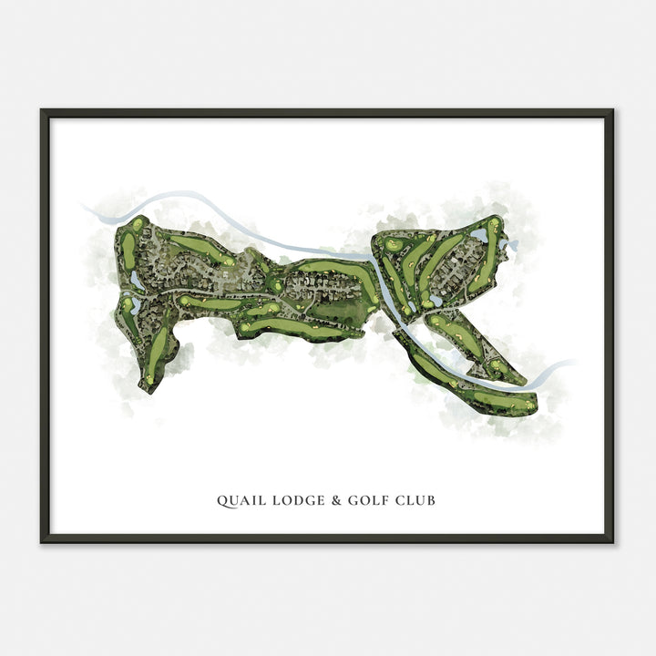 Print of Quail Lodge & Golf Club Classic Map