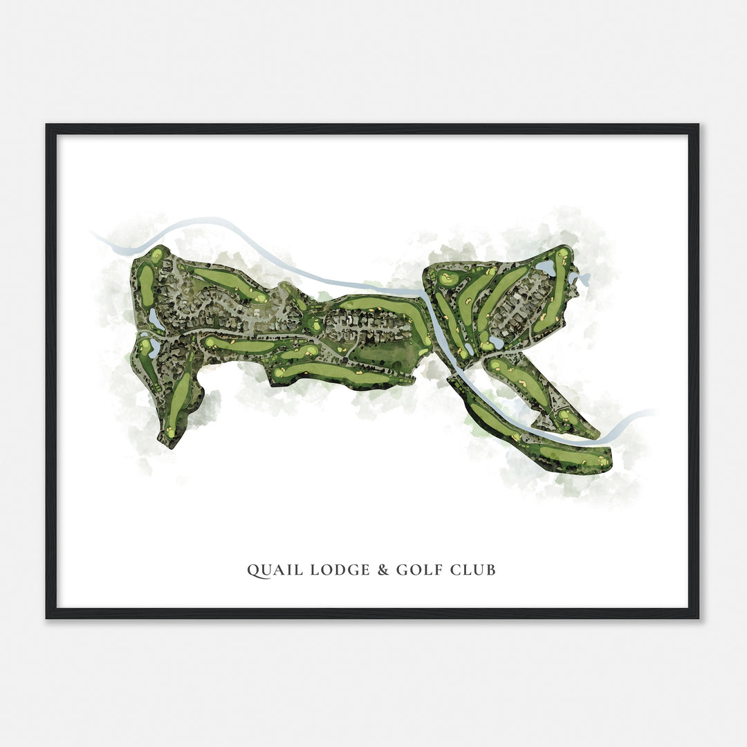 Print of Quail Lodge & Golf Club Classic Map