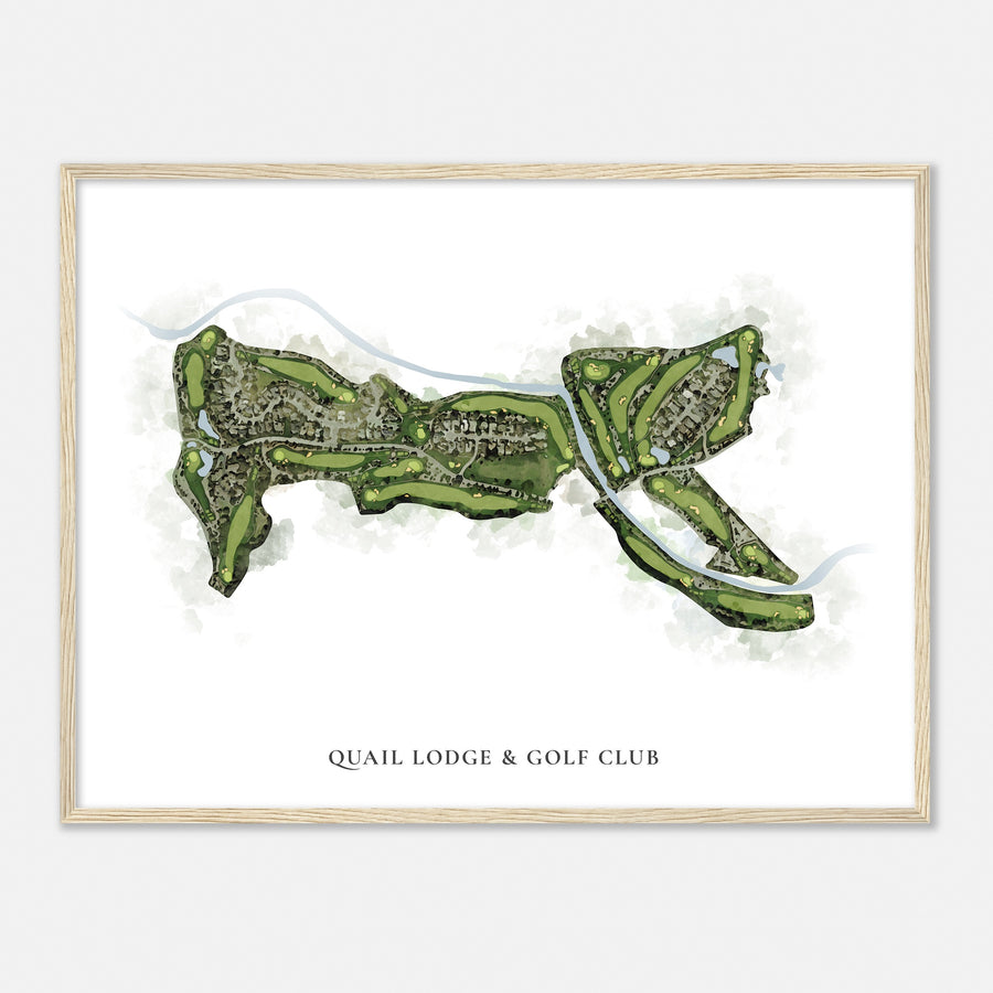 Print of Quail Lodge & Golf Club Classic Map