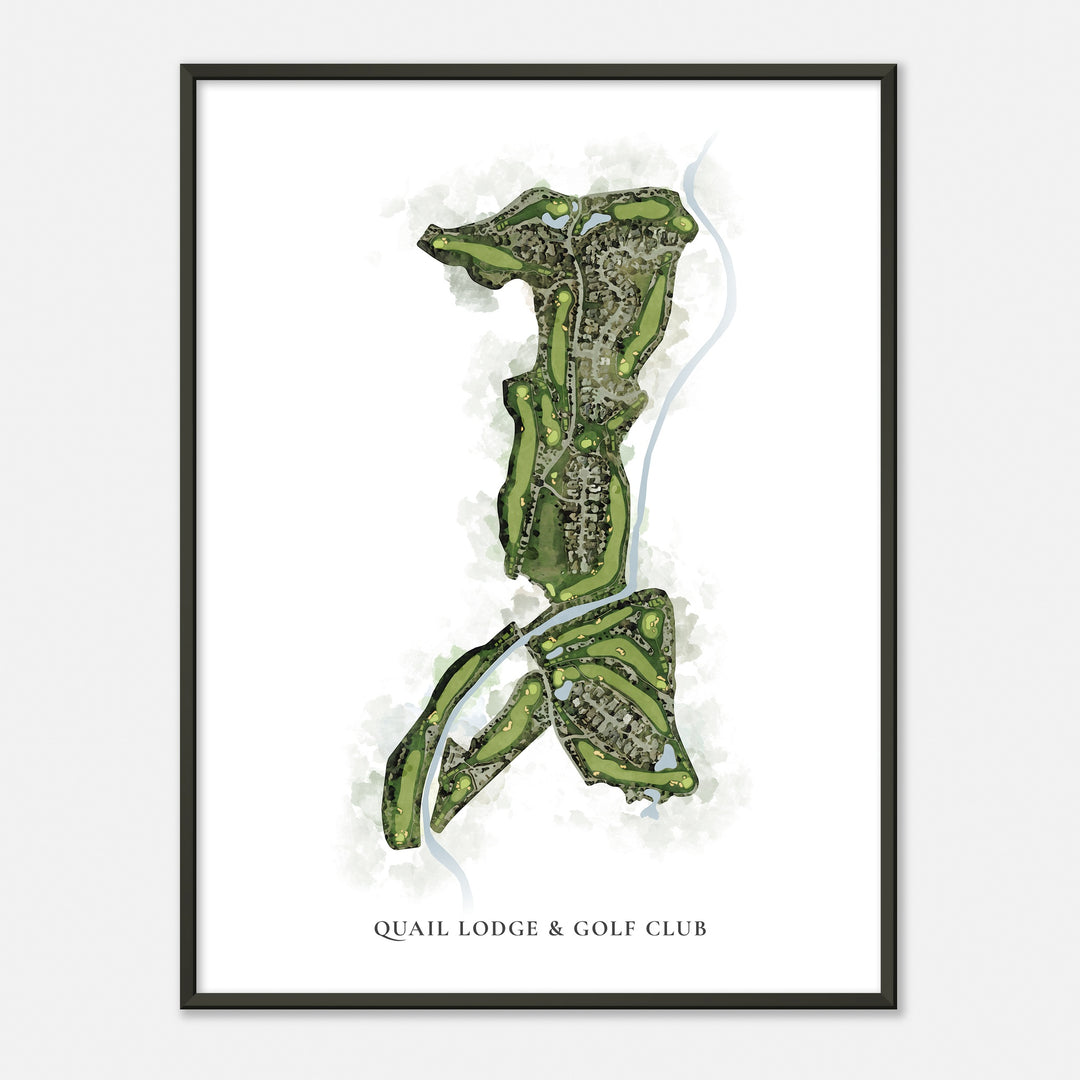 Print of Quail Lodge & Golf Club Classic Map
