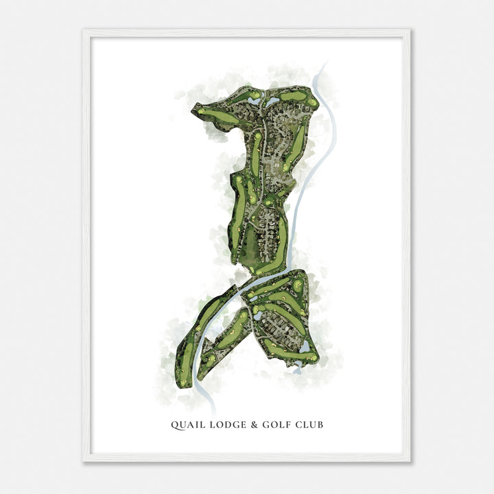 Print of Quail Lodge & Golf Club Classic Map