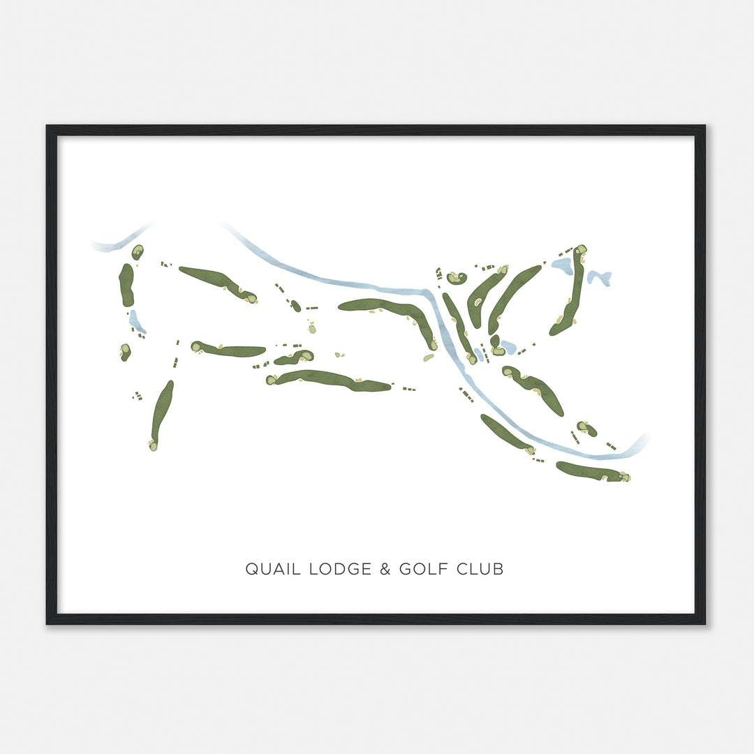 Print of Quail Lodge & Golf Club Modern Map