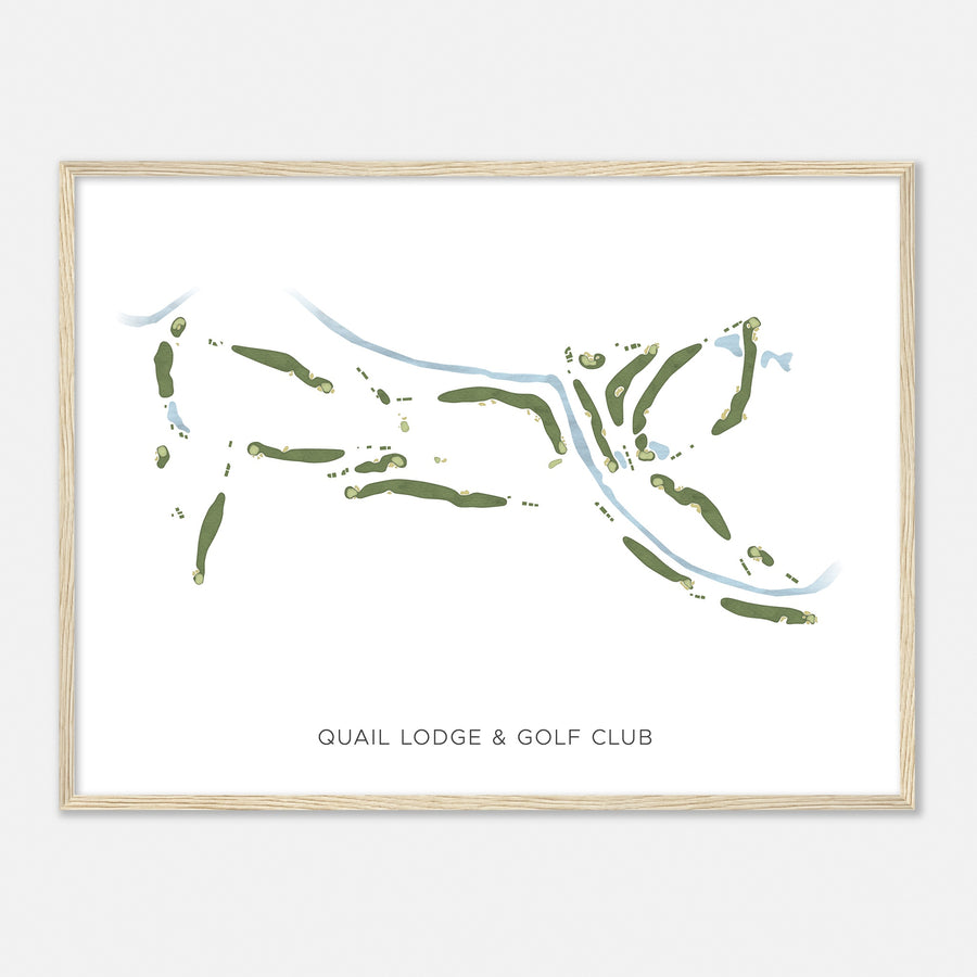 Print of Quail Lodge & Golf Club Modern Map