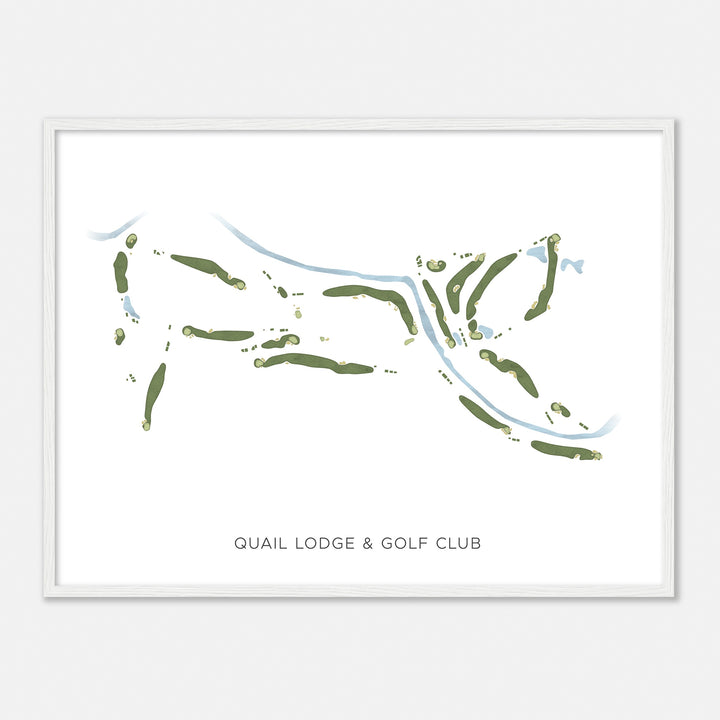 Print of Quail Lodge & Golf Club Modern Map