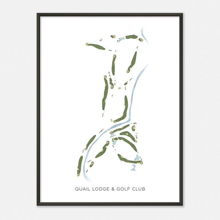 Print of Quail Lodge & Golf Club Modern Map