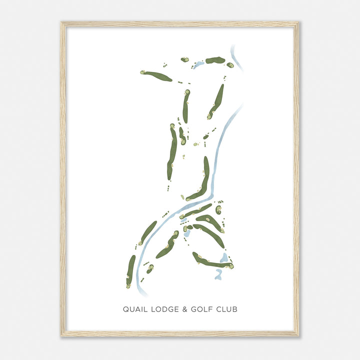 Print of Quail Lodge & Golf Club Modern Map