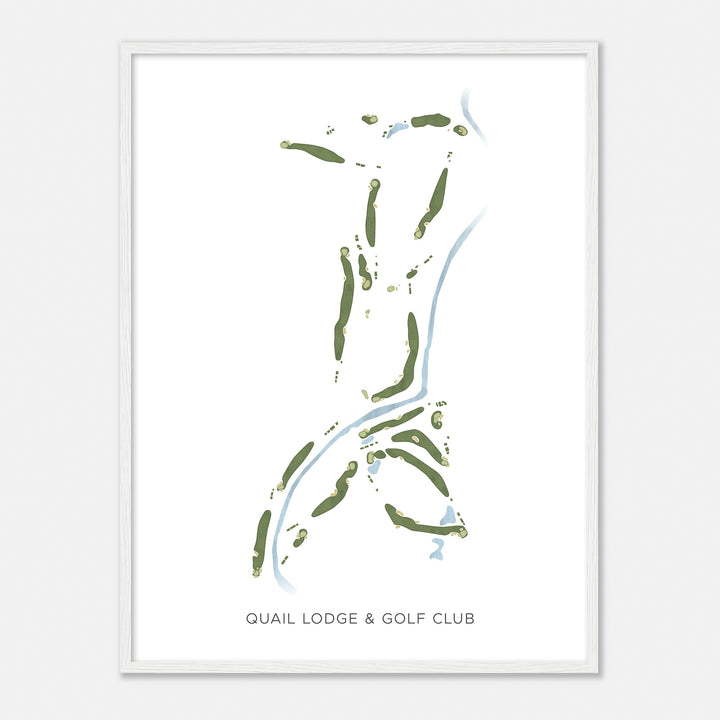 Print of Quail Lodge & Golf Club Modern Map