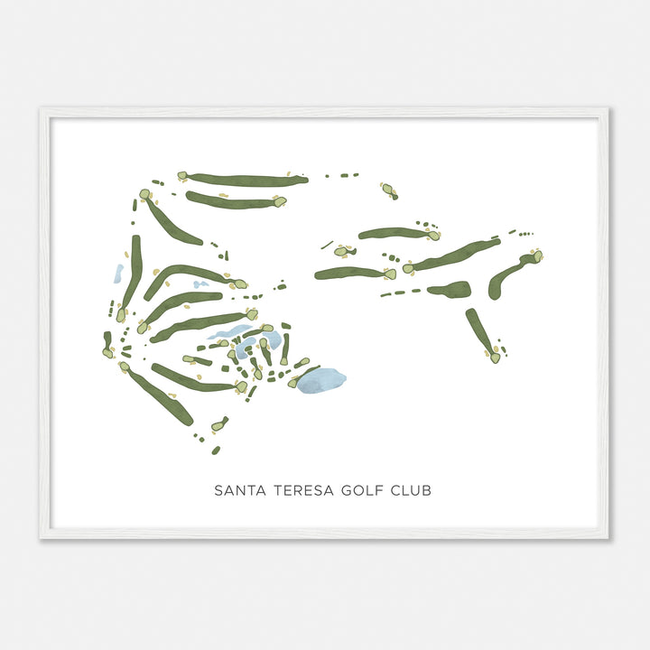 Print of Santa Teresa Golf Club Modern Map
