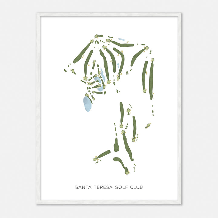 Print of Santa Teresa Golf Club Modern Map