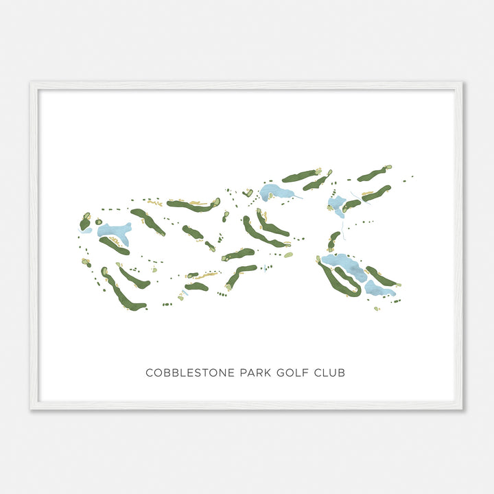 Print of Cobblestone Park Golf Club Modern Map