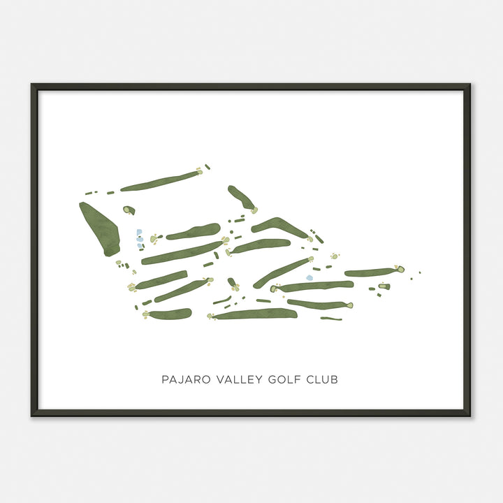 Print of Pajaro Valley Golf Club Modern Map