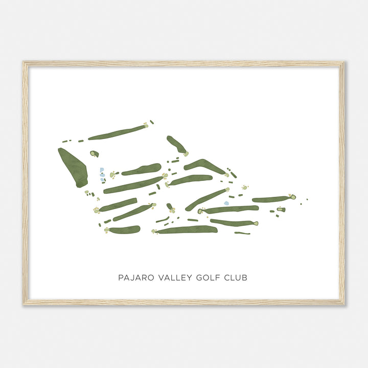 Print of Pajaro Valley Golf Club Modern Map