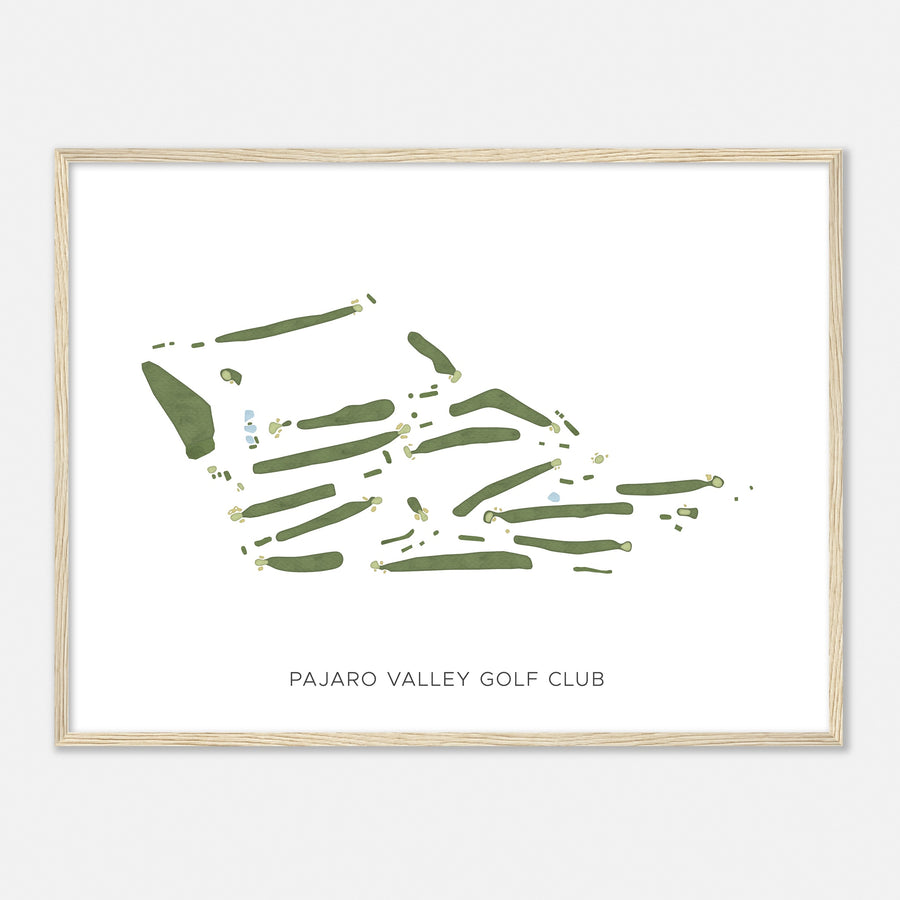 Print of Pajaro Valley Golf Club Modern Map