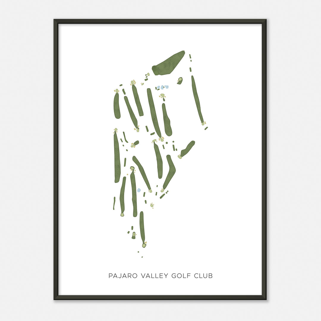 Print of Pajaro Valley Golf Club Modern Map