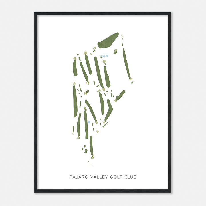 Print of Pajaro Valley Golf Club Modern Map