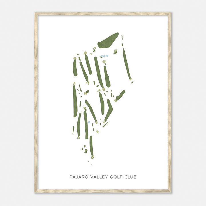 Print of Pajaro Valley Golf Club Modern Map
