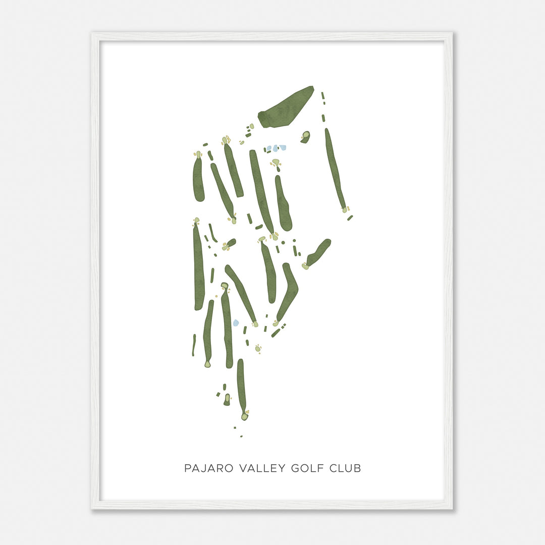Print of Pajaro Valley Golf Club Modern Map