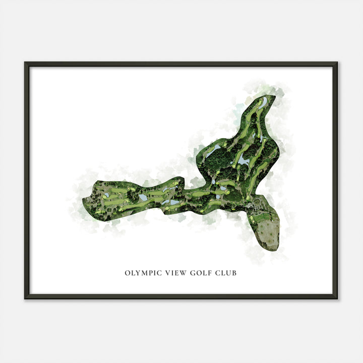 Print of Olympic View Golf Club Classic Map
