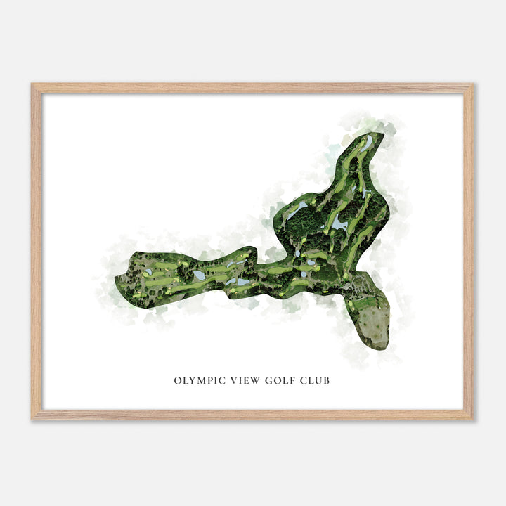 Print of Olympic View Golf Club Classic Map