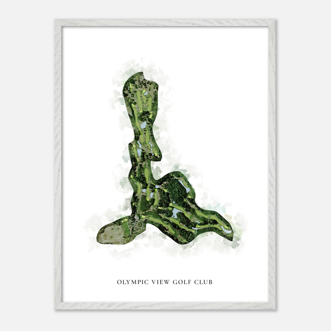 Print of Olympic View Golf Club Classic Map