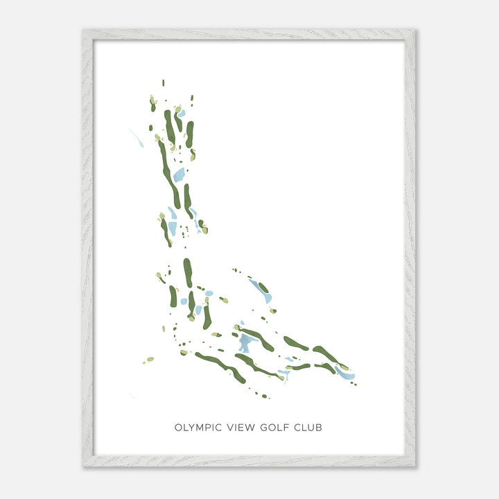 Print of Olympic View Golf Club Modern Map