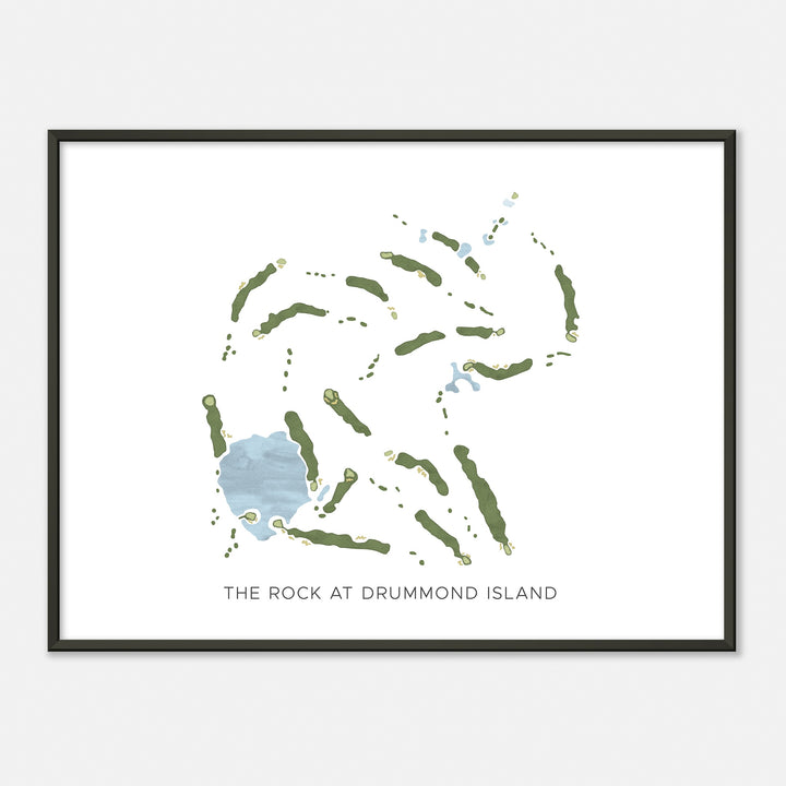 Print of The Rock At Drummond Island Modern Map