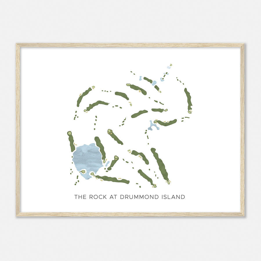 Print of The Rock At Drummond Island Modern Map