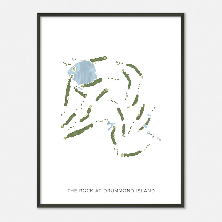 Print of The Rock At Drummond Island Modern Map