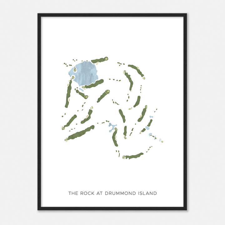 Print of The Rock At Drummond Island Modern Map