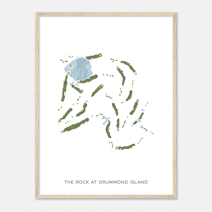 Print of The Rock At Drummond Island Modern Map