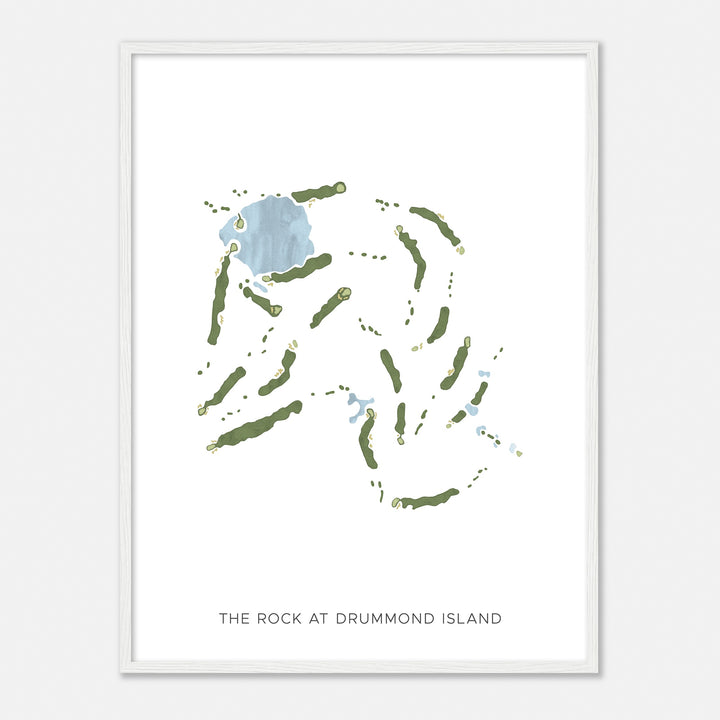 Print of The Rock At Drummond Island Modern Map