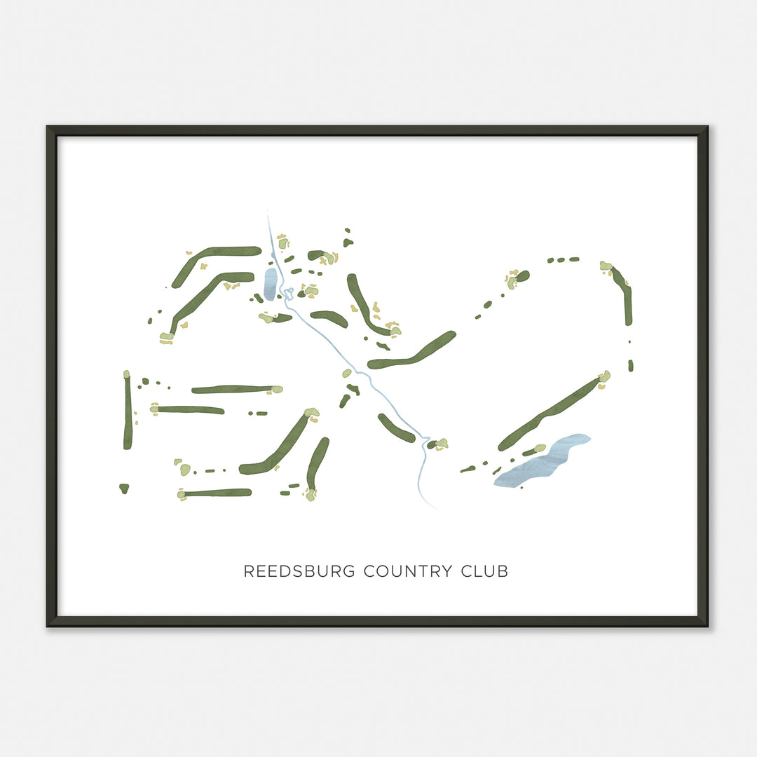 Print of Reedsburg Country Club Modern Map