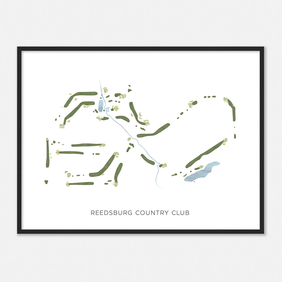 Print of Reedsburg Country Club Modern Map