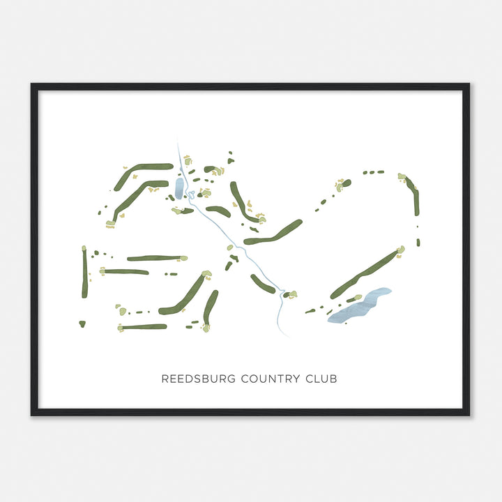 Print of Reedsburg Country Club Modern Map