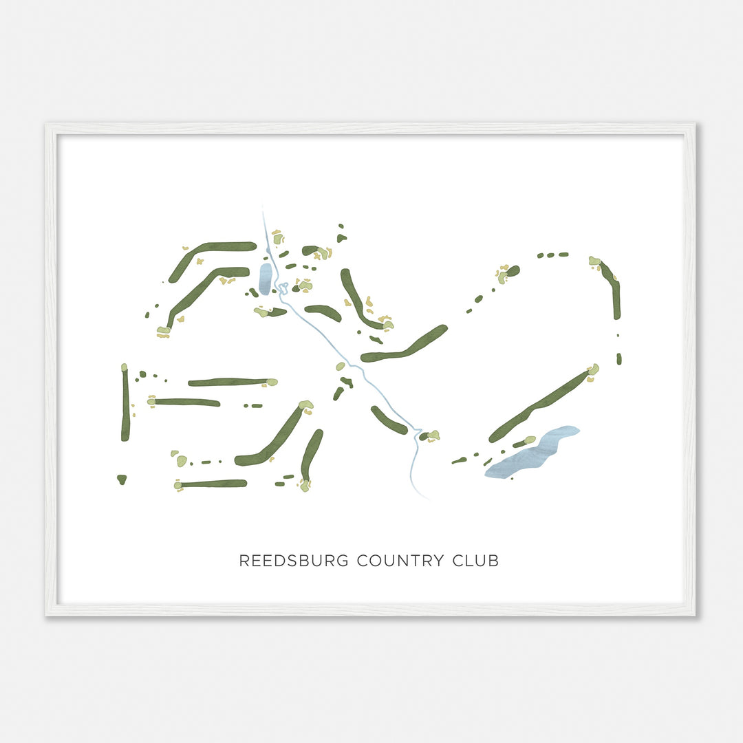 Print of Reedsburg Country Club Modern Map