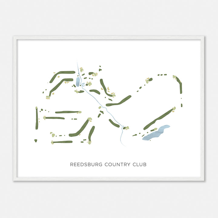 Print of Reedsburg Country Club Modern Map