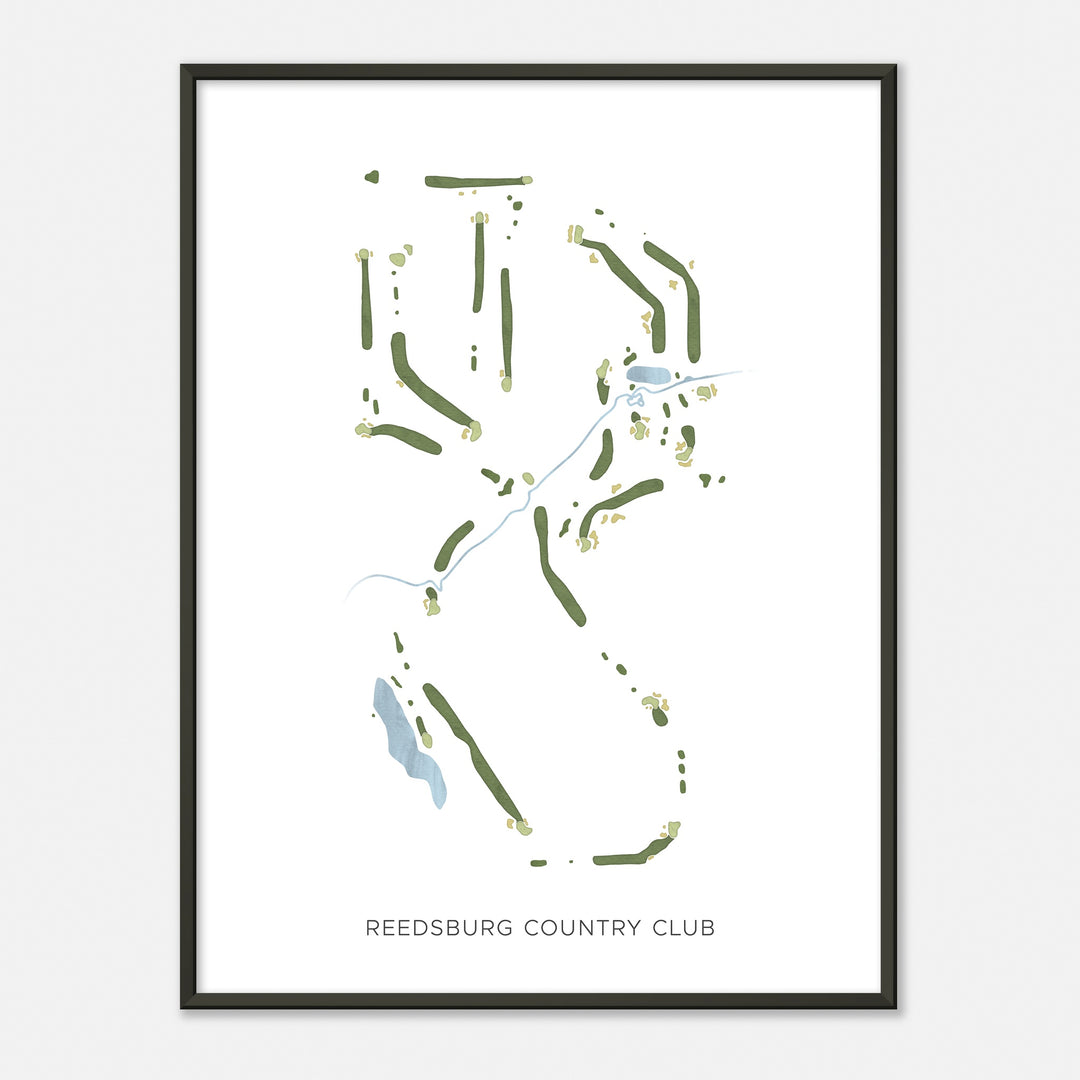 Print of Reedsburg Country Club Modern Map