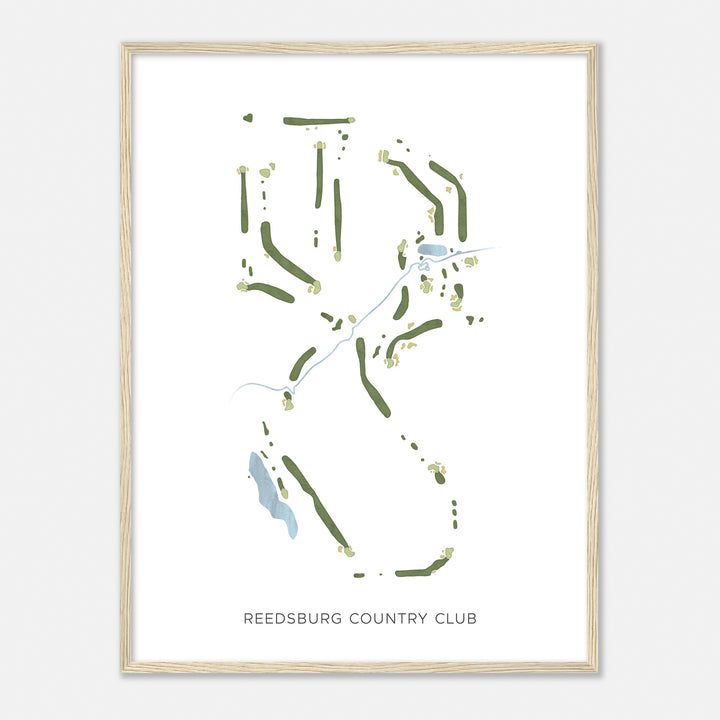 Print of Reedsburg Country Club Modern Map