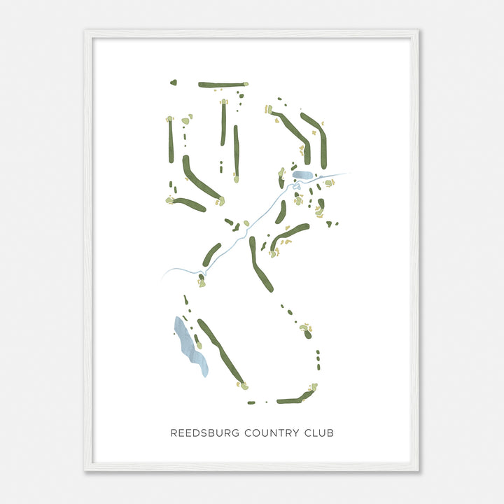 Print of Reedsburg Country Club Modern Map