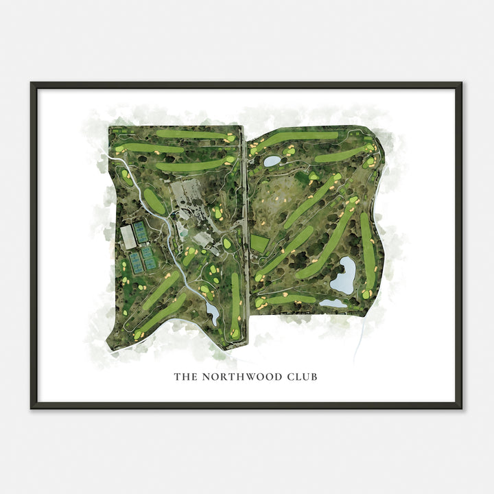 Print of The Northwood Club Classic Map