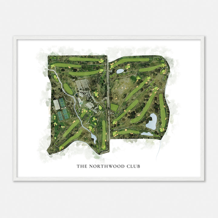 Print of The Northwood Club Classic Map