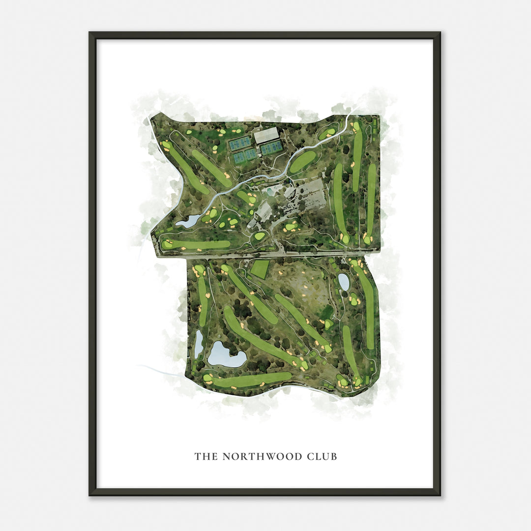 Print of The Northwood Club Classic Map