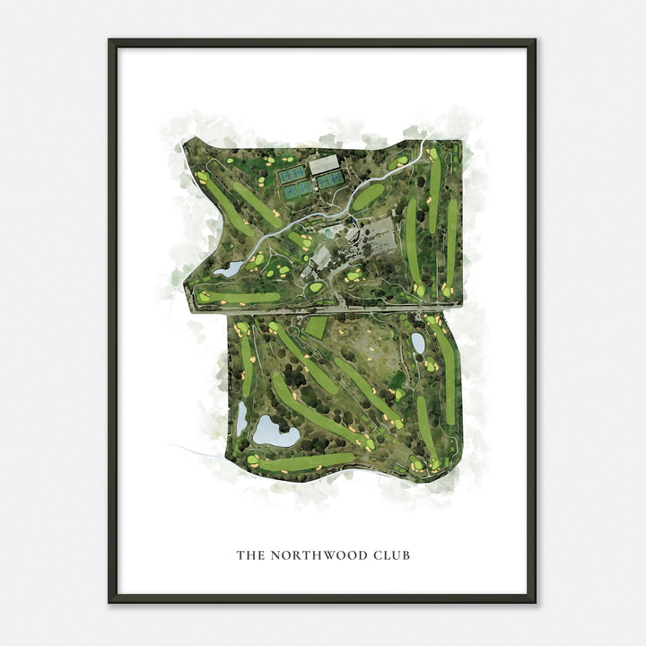 Print of The Northwood Club Classic Map